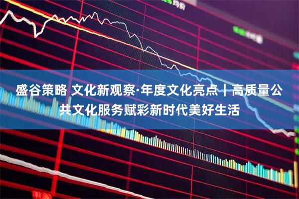盛谷策略 文化新观察·年度文化亮点｜高质量公共文化服务赋彩新时代美好生活
